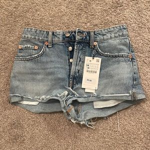 zara NWT jean shorts